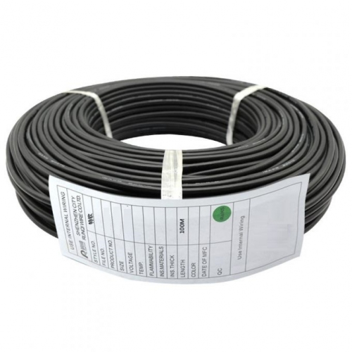Провід силіконовий 12 AWG, 3.4 кв. мм, 680x0.08, чорний, 100 метрів
