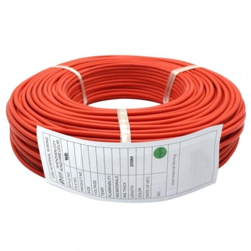 Провід силіконовий 22 AWG, 0.3 кв. мм, 60x0.08, червоний, 100 метрів