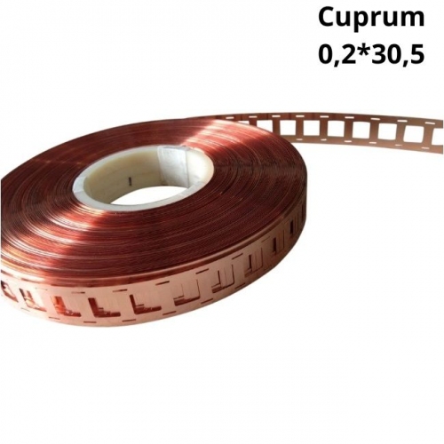 Медная лента 2P 21700, 0.2x21.5x30.5мм, 1 кг