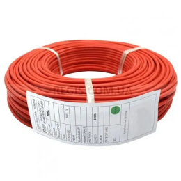 Провід силіконовий 6 AWG, 16 кв. мм, 3200x0.08, червоний, 100 метрів